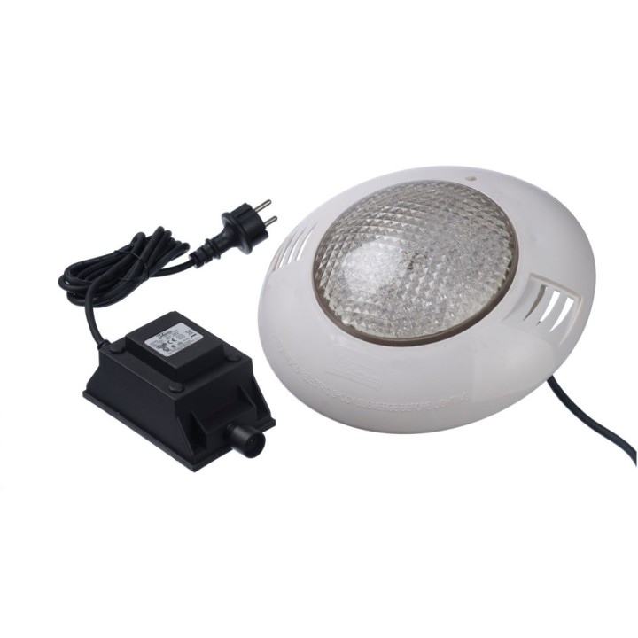 Projecteur LED-Spot 350 Plus Ubbink - Boîtier ABS coloris blanc - Ø 27,5 x H 7,5 cm