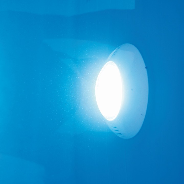 Projecteur LED-Spot 350 Plus Ubbink - Boîtier ABS coloris blanc - Ø 27,5 x H 7,5 cm