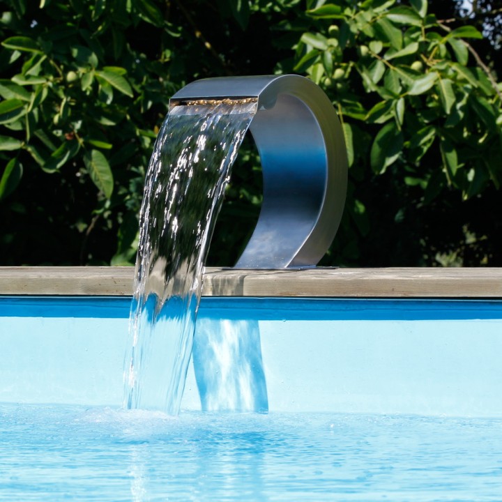 Cascade Mamba® S LED Ubbink - Inox 316L - H 24 x 27,5 x 13,5 cm