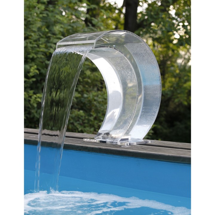 Cascade Mamba® Acrylic LED Ubbink - Acryl 4 mm - H 54 x 47,5 x 30 cm