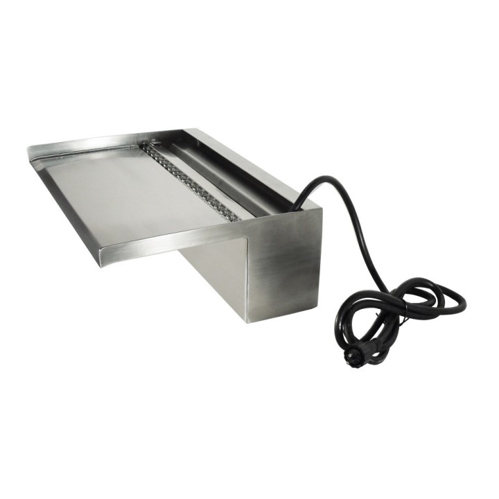 Cascade Niagara® Wall 90 LED Ubbink - Inox 316L - H 10 x 90 x 20 cm