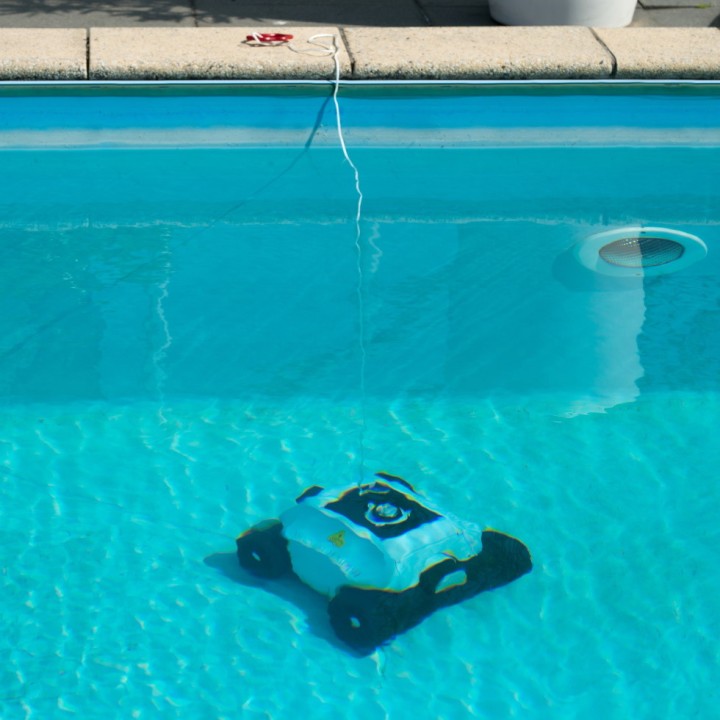 Nettoyeur Robotclean Accu Pool Ubbink - Sans fil - Nettoyage de fond - Surface 50 m²