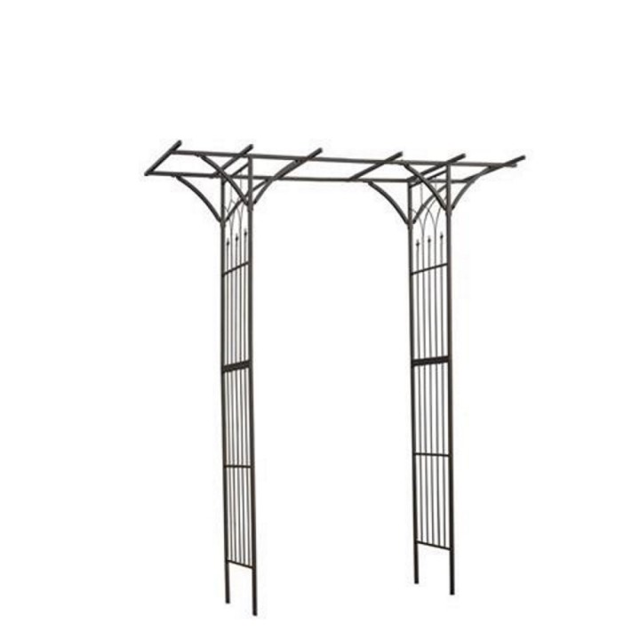 Pergola double droite acier galvanisé