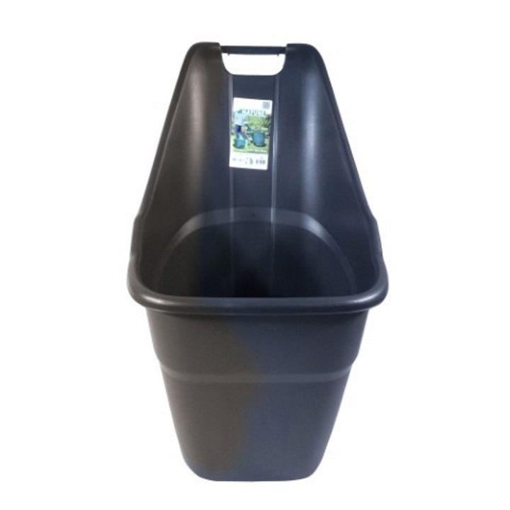 Trolley de jardins, gris, roue cylindre, volume 65L, à l'unité