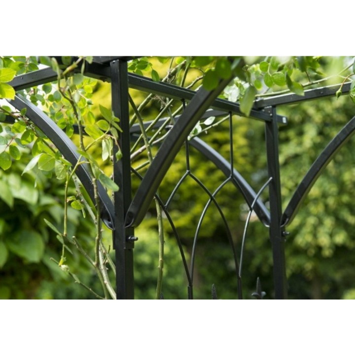 Pergola double droite acier galvanisé