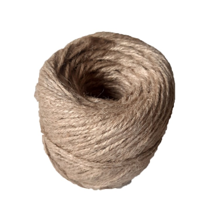 Ficelle BIO naturelle jute à greffer ou ficelle à tomates diamètre 2 mm bobine de 115m environ