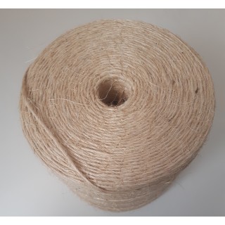 Ficelle Naturelle SISAL Blanc Type 220 (170m/kg) Bio Non-Traitée Bobine de 10Kg env.