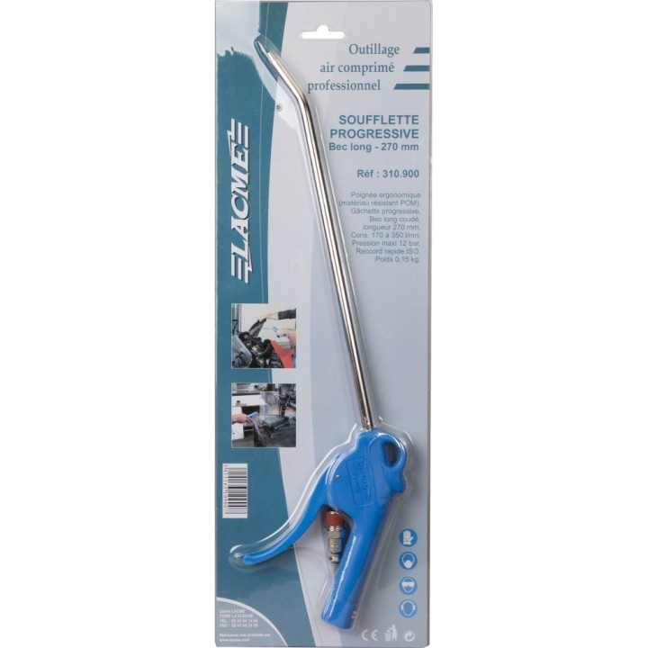 Soufflette progressive à bec long 270 mm Lacmé