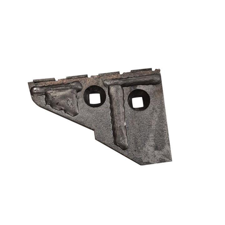 Nez de contre-sep gauche carbure et recharg. Kuhn Huard, ep. 14 mm, larg. 110 mm, long. 155 mm 279139