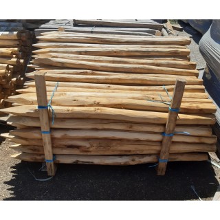 Piquet Châtaignier Rond Ecorcé - Diamètre 6 à 9 cm