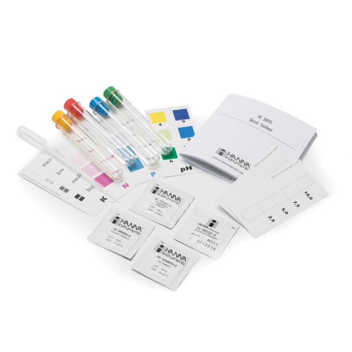 Trousse Multiparamètre d'Analyse pour l'Agriculture HI3895 (10 tests)