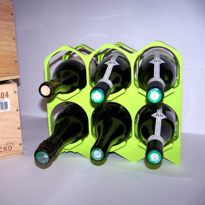 Casier Range Bouteille Drinkcase couleur Vert Kiwi, Design et empilables