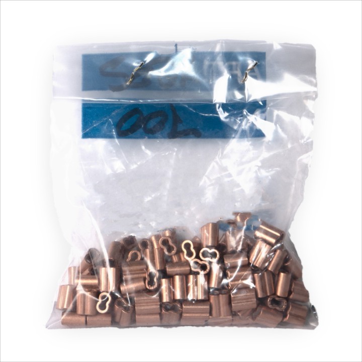 Manchons à sertir pour rabouter 100 % cuivre sachet de 100 unités
