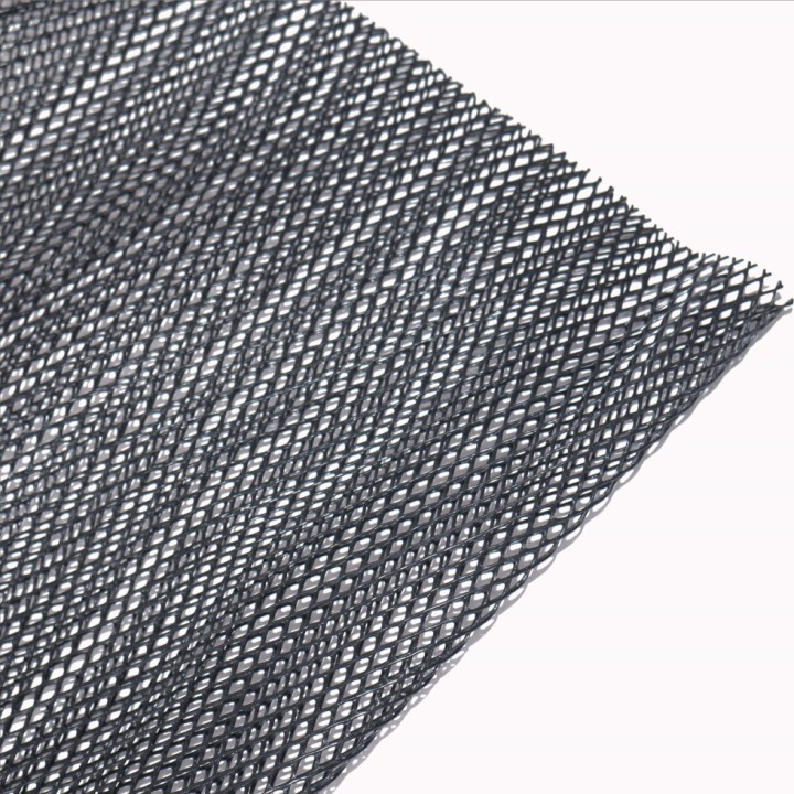 Gaine anti-gibier en maille losangeØ14 cm, noire - Paquet de 50