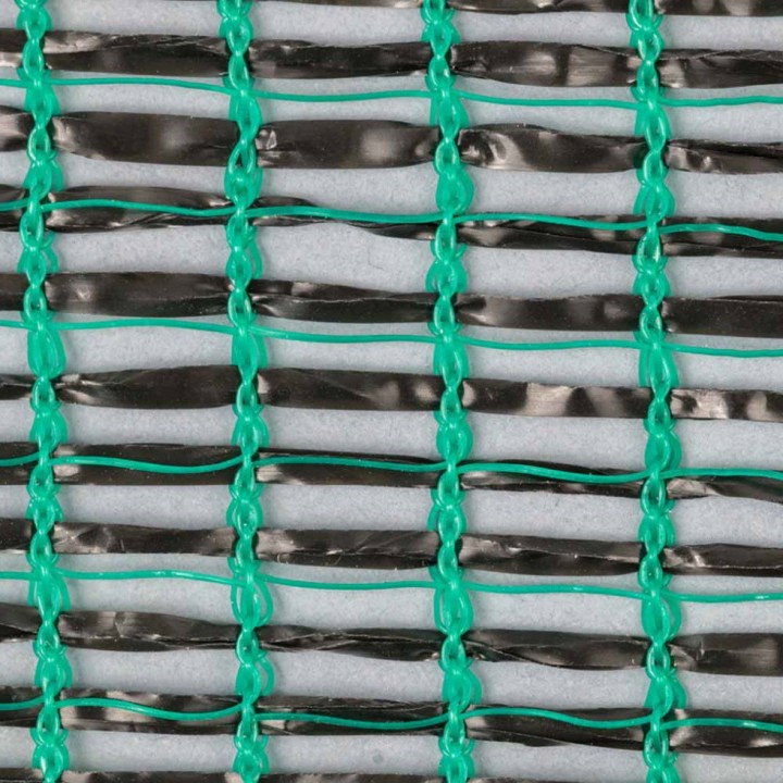 Filet écran d'ombrage 55% et brise vent 55% vert et noir anti-UV 4 à 5 ans