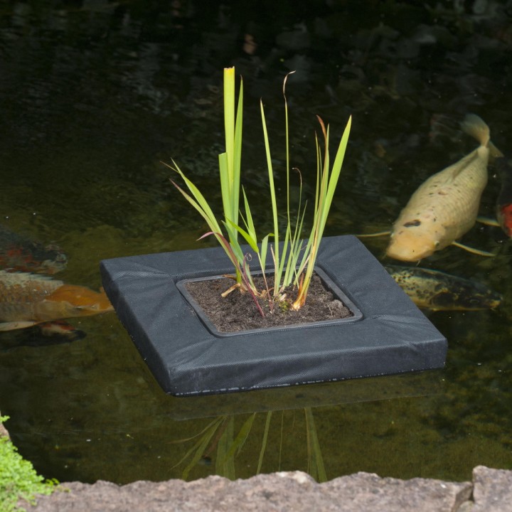 Base flottante SwimPlant Ubbink - carrée - 35 x 35 cm