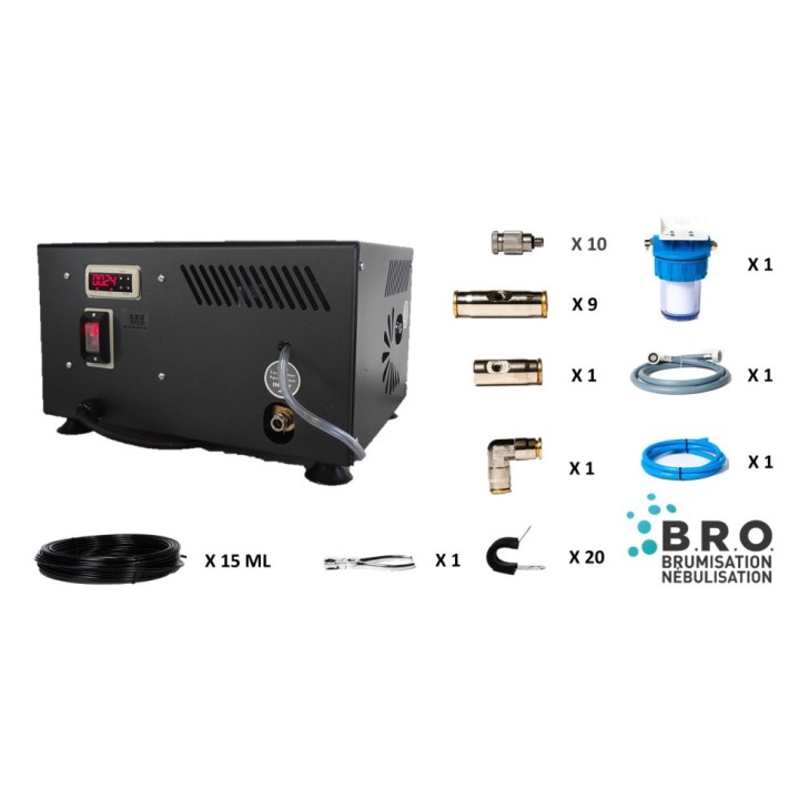 Kit de Brumisation BRUMEO PROBOX - 10 buses - 70 bars
