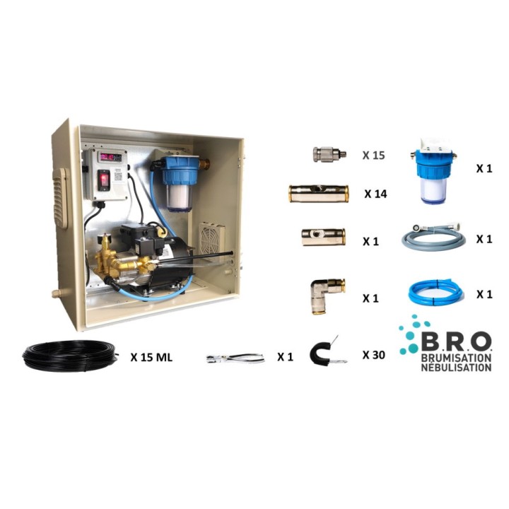 Kit de Brumisation ARMOIRE BRUMEO PROBOX - 15 buses - 70 bars