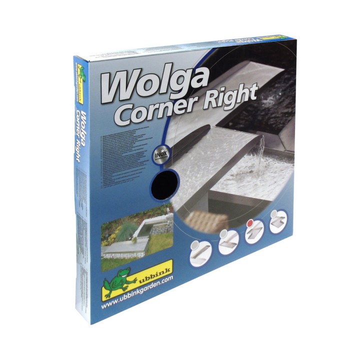 Wolga Ubbink 90?, angle droit - Inox 304 - H4 x 48 x 48 cm