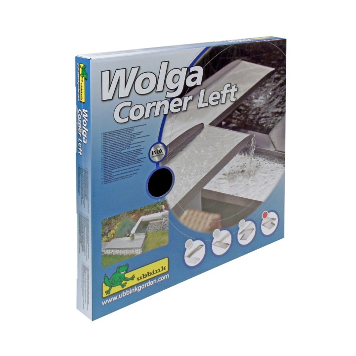 Wolga Ubbink 90?, angle gauche - Inox 304 - H4 x 48 x 48 cm