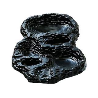Standard Maxi droit Ubbink - PE, noir - H18 x 85,5 x 134 cm