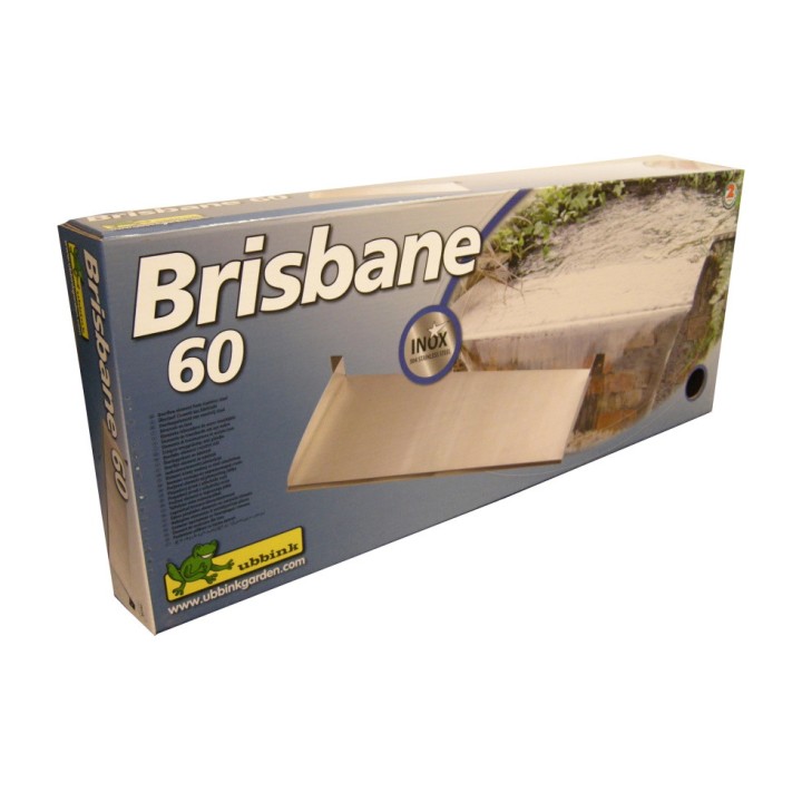 Lame d'eau Brisbane 60 Ubbink - Inox 304 - H6 x 60 x 25 cm