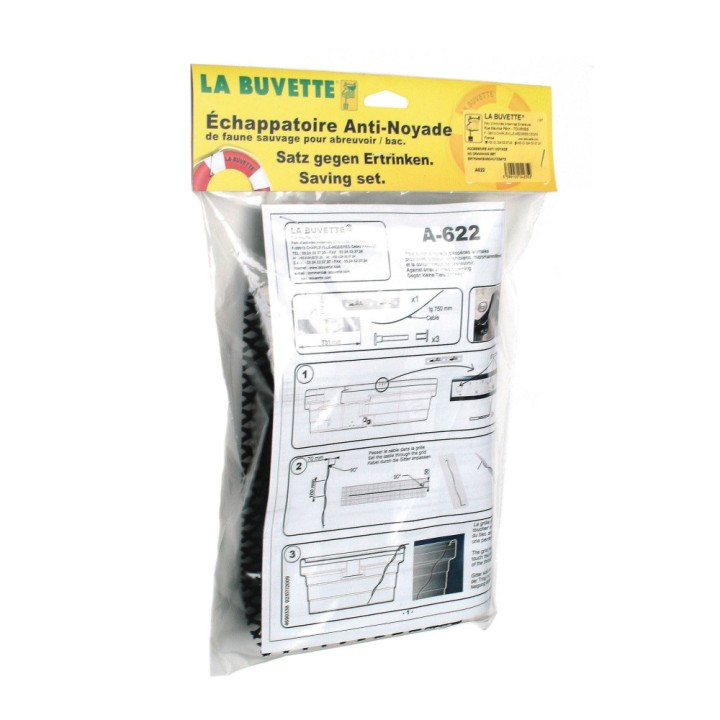 Kit anti-noyade de faune sauvage pour bac - abreuvoir La Buvette