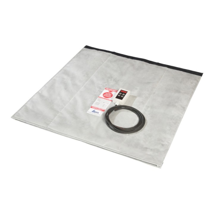 Couverture chauffante Kuhlmann avec régulateur numérique réglable (0-120°) - 230V - 1220W - 1000 x 1000 mm