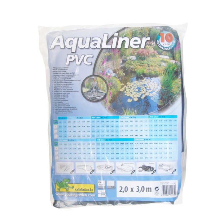 AquaLiner® Ubbink - bâche pour bassin - PVC, préemballé, plié, épaisseur 0,5mm - 2 x 3 m