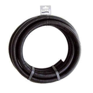 Tuyau de raccord Ubbink cannelé renforcé prédécoupé roulé, noir - Ø25 mm (1") x 5 m