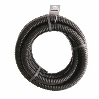 Tuyau de raccord Ubbink cannelé renforcé prédécoupé roulé, noir - Ø40 mm (1½") x 5 m