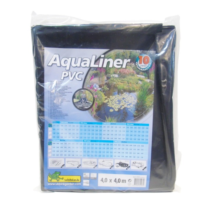 AquaLiner® Ubbink - bâche pour bassin - PVC, préemballé, plié, épaisseur 1,0mm - 4 x 4 m