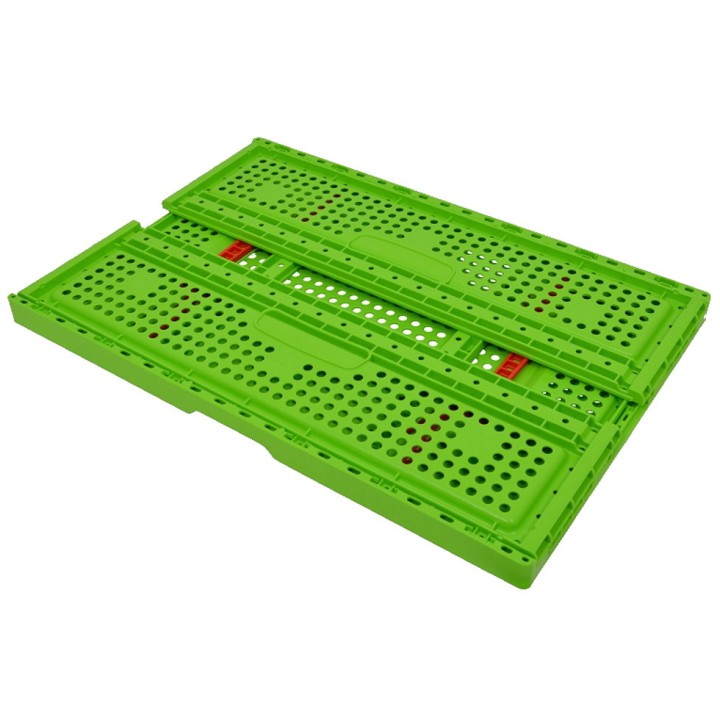 Bac pliable 39L fond et parois ajourés, spéciale salade - vert et rouge 60x40x20cm