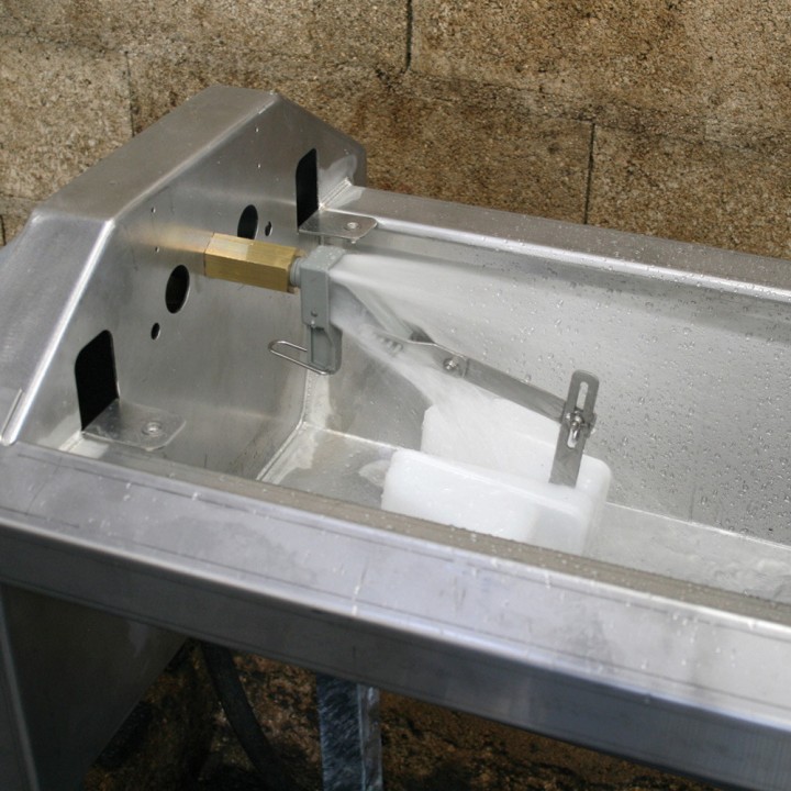 Abreuvoir inox à grande vidange pour vaches laitières GV 460 La Buvette
