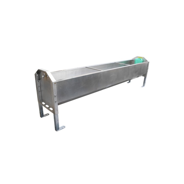 Bac inox grand volume pour sortie de pré-refroidisseur de lait DAIRYNOX 600 La Buvette