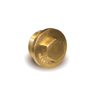Bouchon en laiton fileté 3/4" mâle La Buvette