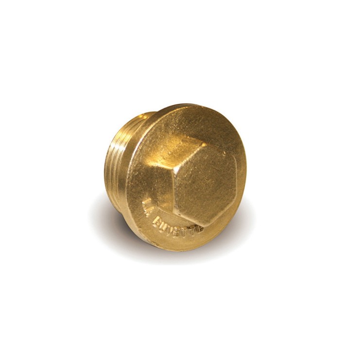 Bouchon en laiton fileté 3/4" mâle La Buvette