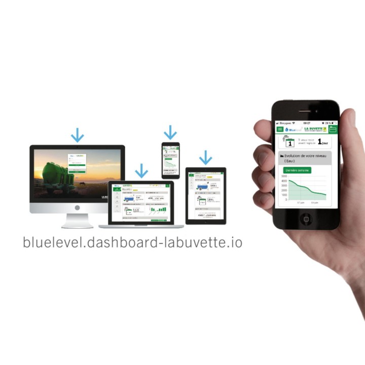 Jauge connectée BLUE LEVEL - réseau Sigfox La Buvette