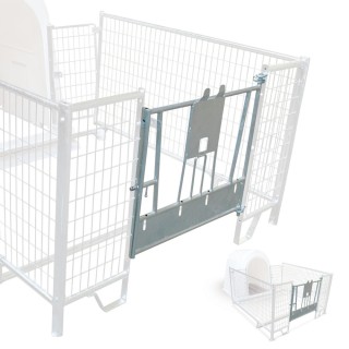 Portillon galvanisé pour niche à veau La Buvette