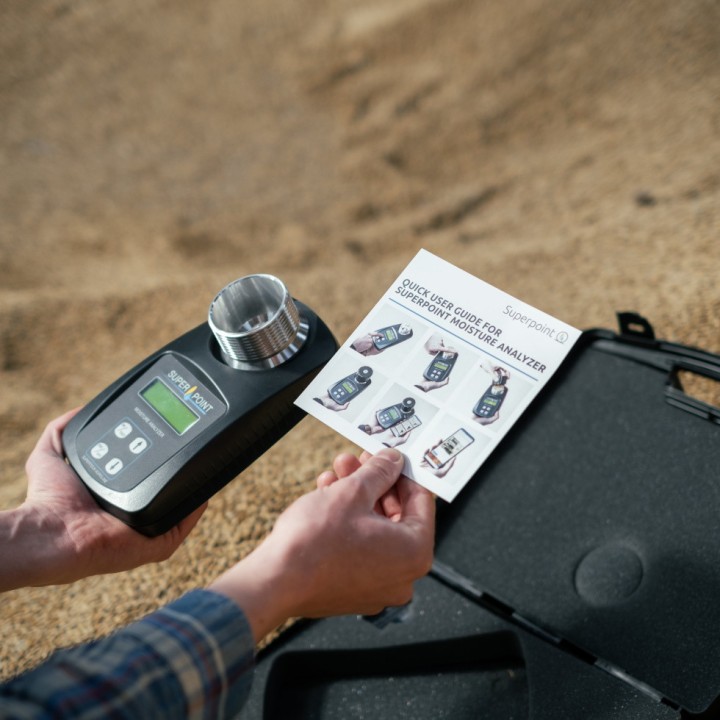 Analyseur d'humidité portable Superpoint Agrolog pour céréales et semences
