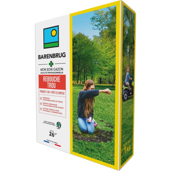 Gazon rebouche trous pelouse, boîte 1 kg - Barenbrug