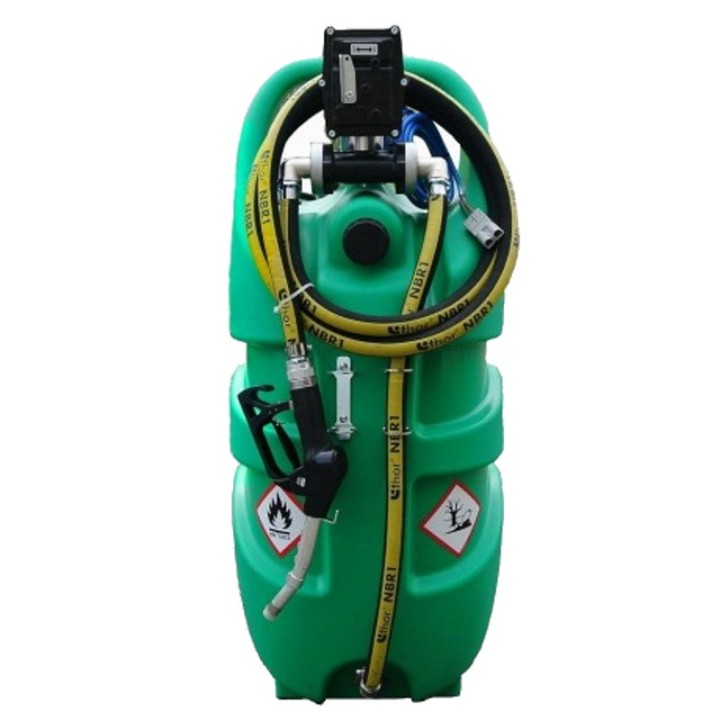 Réservoir Emilcaddy 55 L Essence, normes ADR - pompe ATEX 12V (50 l/min), pistolet ATEX avec tuyau 3 m