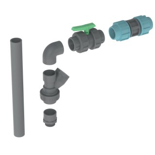 Kit de sortie Calpeda KSPV63P pour pompe de relevage à refoulement vertical Ø 2" - Ø 63 mm