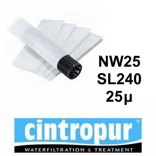 Tamis filtrant C0-25 Calpeda pour filtre domestique NW25 et SL240 - Filtration 25µ (sachet 5 pièces)