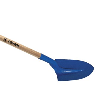 Pelle ronde col de cygne 27 cm avec manche en bois Revex
