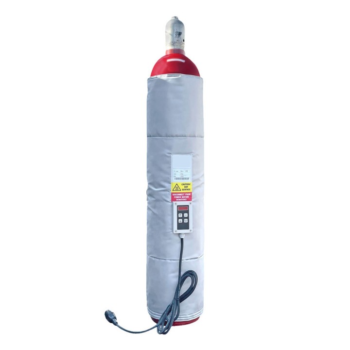 Couverture chauffante Kuhlmann pour bouteille de gaz, 230V/435W, contrôleur numérique (0-90°C)