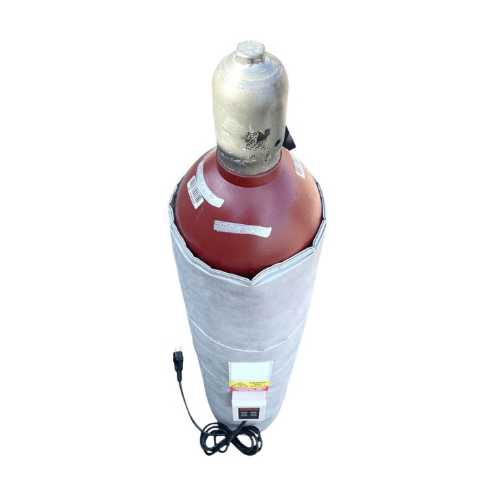 Couverture chauffante Kuhlmann pour bouteille de gaz, 230V/435W, contrôleur numérique (0-90°C)