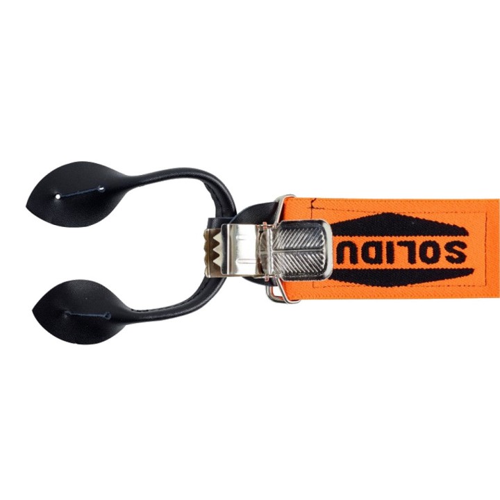 Bretelles à boutons orange, Solidur