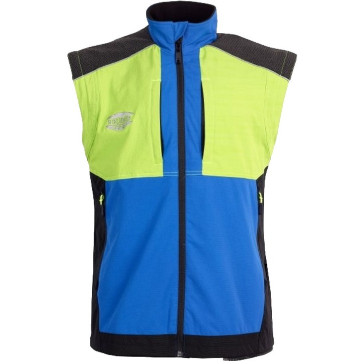 Veste de travail Climb non protégée vert et bleu, Solidur