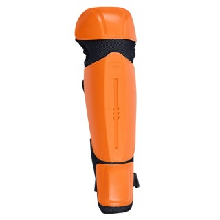 Protèges tibia souple orange, Solidur